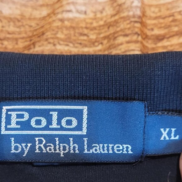 Polo Ralph Lauren XL Navy Blue Polo Shirt Classic Fit - Picture 3 of 4